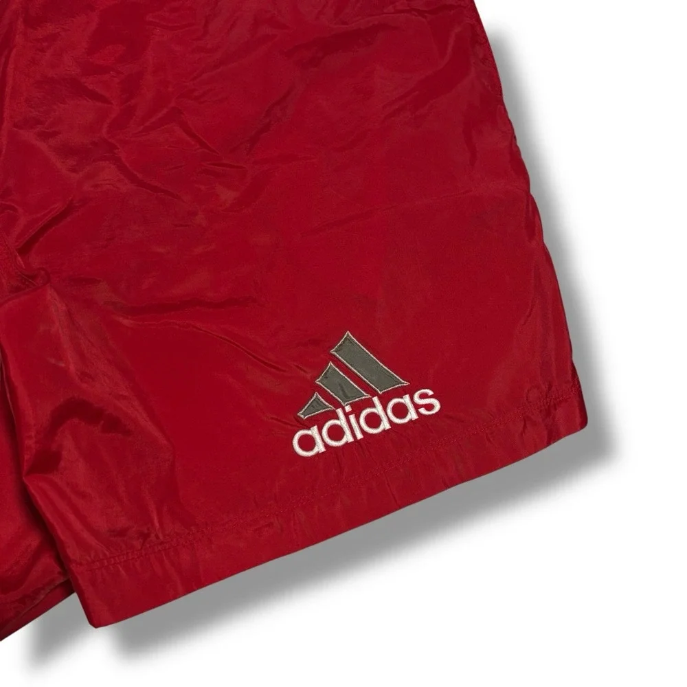 Vintage Adidas Men's Embroidered Logo Nylon Shorts Size XL 42 x 6‎